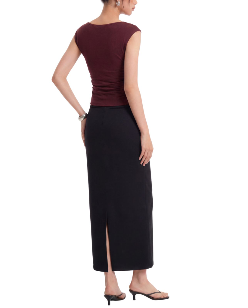 The Belted Long Skirt(Black Back).webp