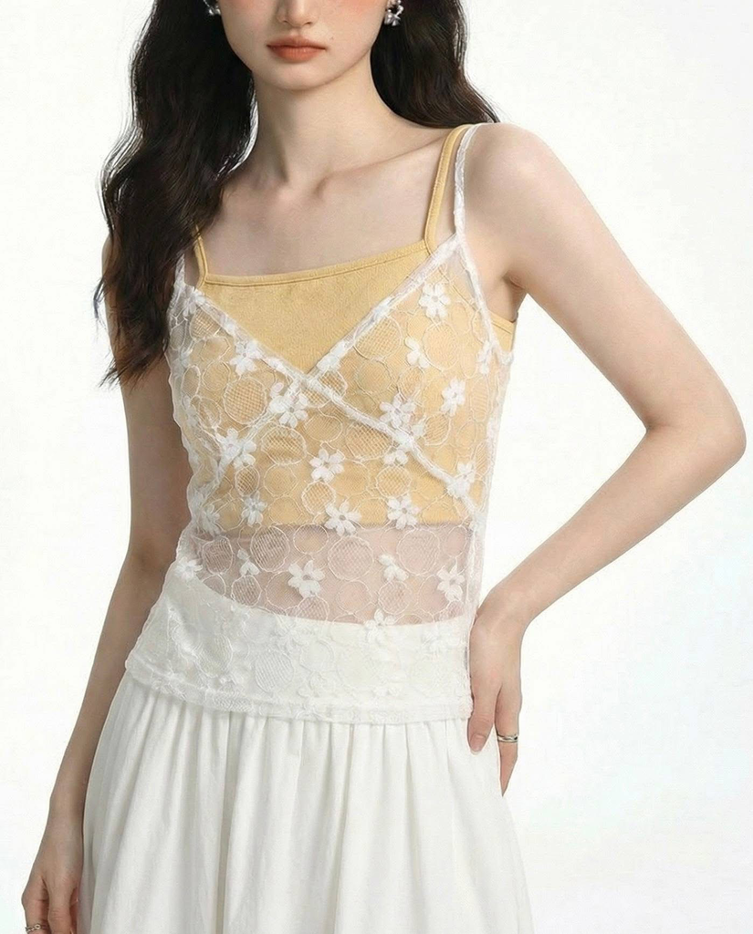 Hana One String Top (Yellow, Small)
