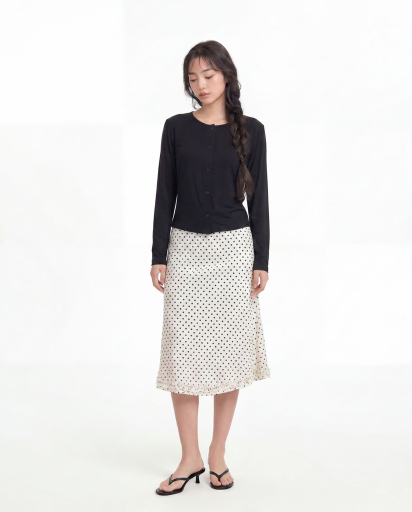 Crew Neck Cardigan