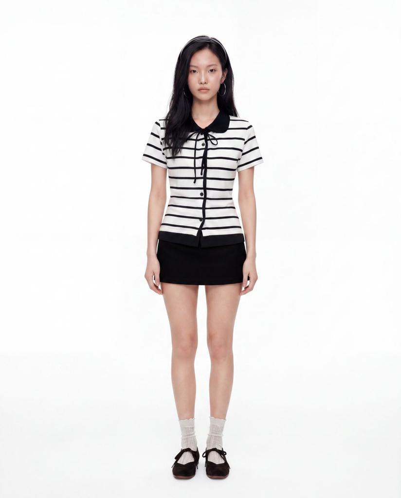 Tie Collar Top (Small)