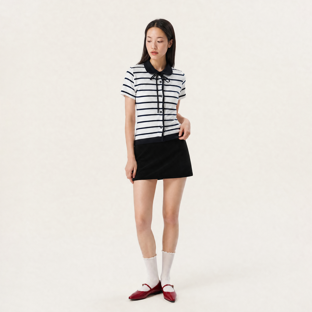 Tie Collar Top (Small)