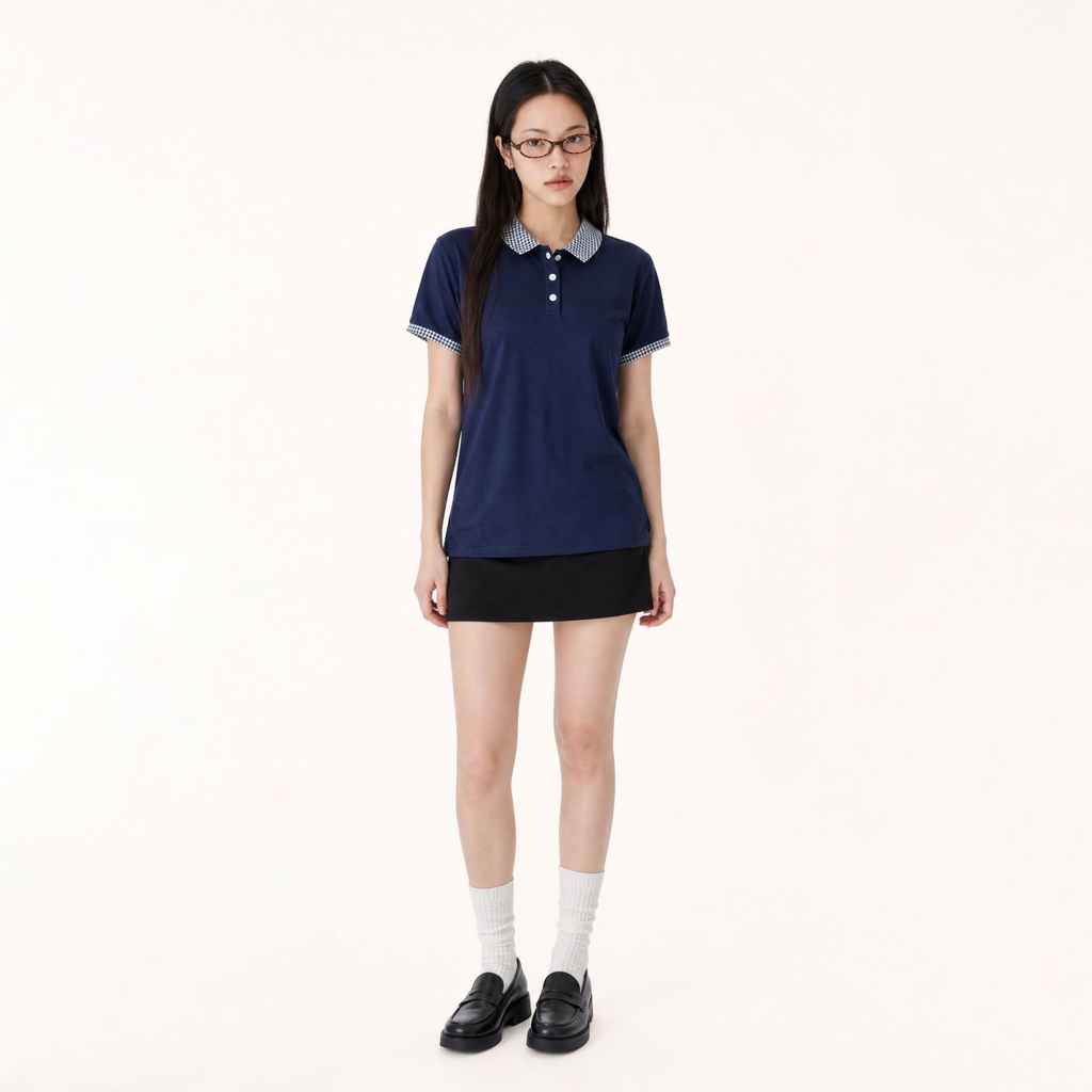 Trimmed Polo Top