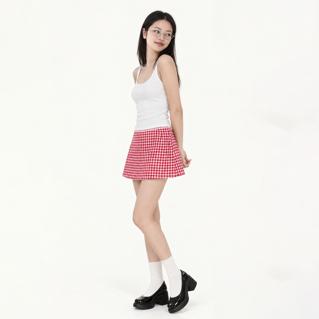 Lace Waist Mini Skirt (XS)